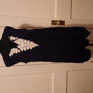 NAIF NAVY BLUE W/ LACE MINI DRESS SIZE MEDIUM